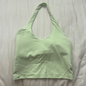 Size 4 Lululemon light green halter align top